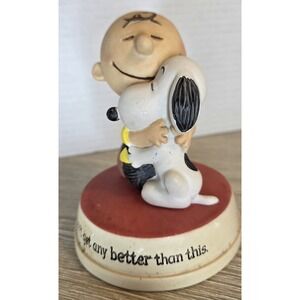 Hallmark Peanuts Gallery Snoopy "Life Doesn't Get Any Better Than This" *dirty